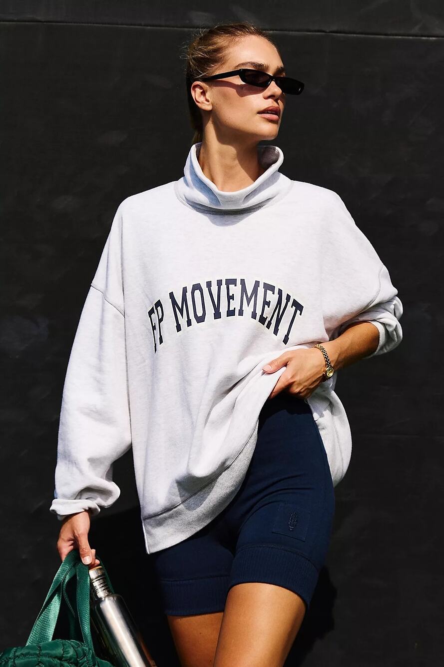 Free People Victory Set, Gray and Navy, NWT, Size L